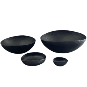 Saladier en aluminium strillé noir - Taille XL – Image 2