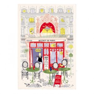 Torchon décoré Façade Bistrot