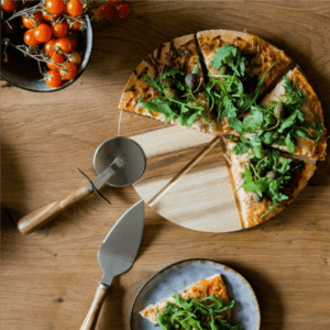 Planche à Pizza avec Roulette – Image 2