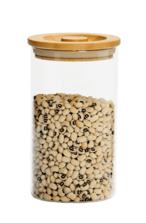Pot en Verre avec Couvercle Bambou - Taille M