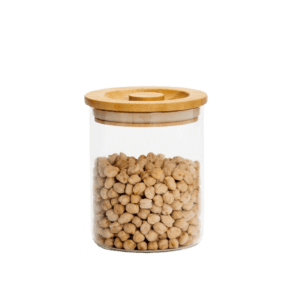 Pot en Verre avec Couvercle Bambou - Taille S