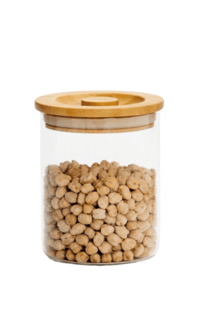 Pot en Verre avec Couvercle Bambou - Taille S
