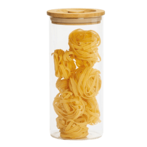 Pot en Verre avec Couvercle Bambou - Taille L