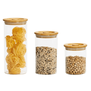 Pot en Verre avec Couvercle Bambou - Taille L – Image 2