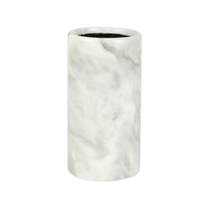 Support à Couteau en Marbre Blanc