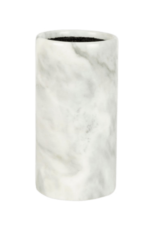 Support à Couteau en Marbre Blanc