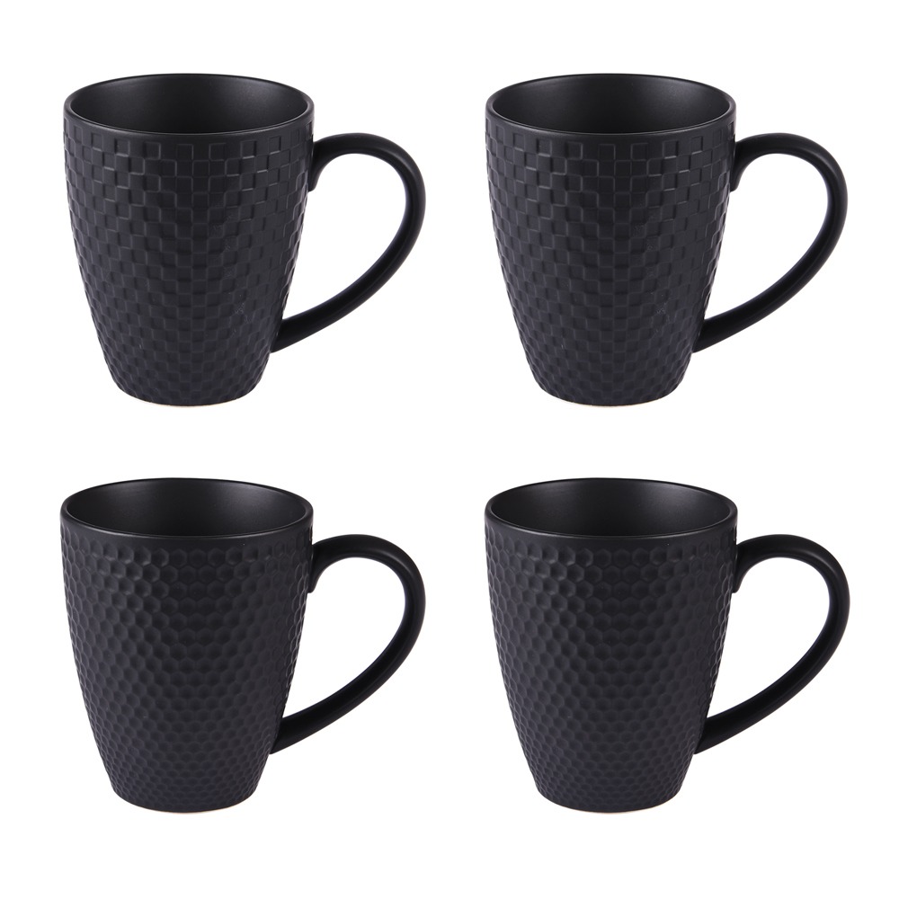 Mug céramique magique 330ml (11oz) Noir mat - Qualité AAA - Diamètre 82mm